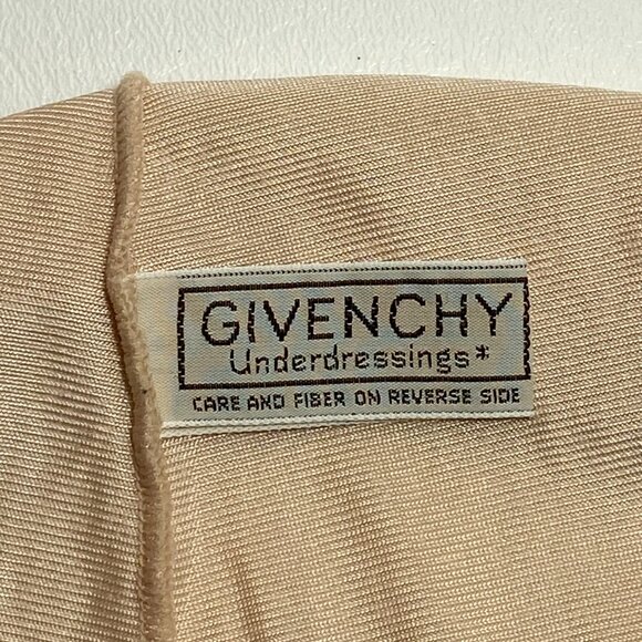 Givenchy UnderDressings Vintage Slip Skirt 1980s Beige Half Slip Medium - Picture 3 of 6